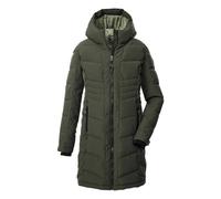 killtec Niñas Abrigo acolchado/abrigo funcional con aspecto de plumón y capucha KOW 219 GRLS QLTD CT, dunkeloliv, 164, 43505-000