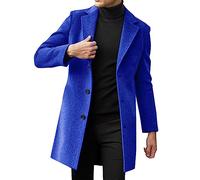 Abrigo largo de negocios para hombre, gabardina de longitud completa, abrigo largo de guisante largo del Reino Unido, chaqueta cálida de invierno, abrigo de ajuste regular, rompevientos para hombre,