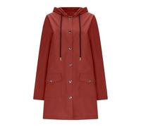 Abrigo largo impermeable para mujer - Chaqueta deportiva con capucha para mujer, abrigos casuales, chaqueta chic gabardina, con bolsillo, chaqueta de punto para senderismo, al aire libre, chaquetas