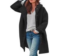 Abrigo Largo Mujer Marrón Talla Grande - Chaqueta Vaquera Parka Invierno - Ropa Mujer AA