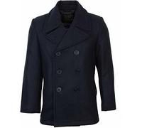 Abrigo Marina Americana USA De Lana Doble Pecho Mil-Tec Pea Coat Militar