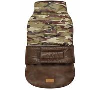Abrigo militar impermeable forrado de terciopelo modelo Bois para perros Croci