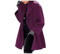 Abrigo Mujer Invierno Rebajas Chaqueta Forro Polar Mujer con Capucha Elegantes Ropa Bonita De Invierno para Mujer Navidad Sudaderas Regalos para Mujer Parka Abrigo 103(Púrpura,5XL)