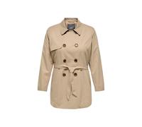 Abrigo Only Carmakoma Para Mujer, Código 15293954, Color Marrón.