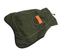 Abrigo para de Invierno, Chaqueta Impermeable para Clima Frío, Algodón Laminado Grueso, Verde OD, para Perros Medianos y Grandes - Protección contra Garrapatas, Cómodo y (SG)