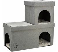 Trixie Cueva para gatos Kimy Soft Edition 2 niveles Gris claro 76 x 72 x 37 cm