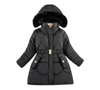 Abrigo para Niño o Niña, Doudoune con Capucha, Chaqueta de Plumas de Invierno Cálida, Bebé Niño o Niña, Ropa Exterior Impermeable, Cortavientos, Manga Larga, para 11-12 Años
