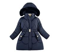 Abrigo para Niño o Niña, Doudoune con Capucha, Chaqueta de Plumas de Invierno Cálida, Ropa Exterior Impermeable, Manga Larga, para 11-12 Años