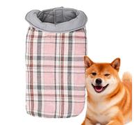 Abrigo para perro, impermeable, resistente al viento, estilo británico, ropa acogedora a cuadros, traje de nieve para invierno, clima frío para perros pequeños, medianos y grandes, elegante ropa para