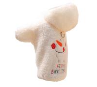 Abrigo para perros | Chaqueta de muñeco de nieve de Navidad de felpa ajustable cálida, ropa para perros | Para, cumpleaños, Halloween, Acción de Gracias e Invierno