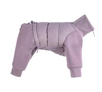 Abrigo para perros de invierno, corte 3D, flexible y cálido, ropa para perros, sudadera para perro, chaqueta de invierno, lila, XS