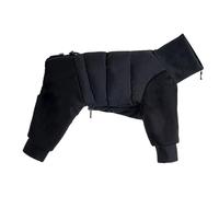 Abrigo para perros de invierno, corte 3D, flexible y cálido, ropa para perros, sudadera para perros, chaqueta de invierno, negro, S