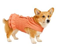 Abrigo Perro - Esther Rosa - A:35cm - Poliéster - Lavable a 30°C - Impermeable - Lazo Decorativo - Flamingo