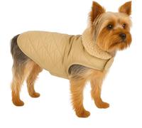 Flamingo Abrigo para Perro Bonnie Beige - Talla 30cm (A: 30 cm, B: 31-32 cm, C: 46-49 cm) - Ideal para Razas como Chihuahua, Bulldog Francés, Beagle, Jack Russell y Cocker Spaniel