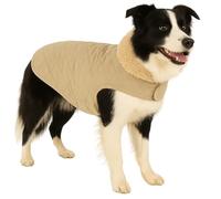 Abrigo Perro - Flamingo Bonnie Beige - A:50cm B:38-40cm C:62-68cm - poliéster - Impermeable - Interior de Felpa Suave - Cierre de Gancho