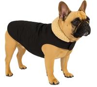 Abrigo Perro - Flamingo Bonnie Negro - A:35cm B:34-38cm C:50-54cm - poliéster - Impermeable - Interior de Felpa Suave - Cierre de Velcro