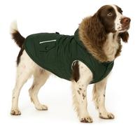 Abrigo Perro - Flamingo Kimo - A:50cm B:44-48cm C:66-74cm - poliéster - Impermeable - con Capucha - Interior cálido