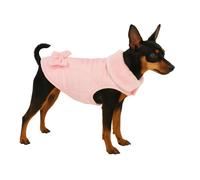 Flamingo Abrigo de Perro Guzzi Rosa - Tamaño 20cm (A: 20 cm, B: 26-28 cm, C: 34-38 cm) - Ideal para Chihuahua, Pinscher Miniatura, Maltés, Mariposa y Pomerania