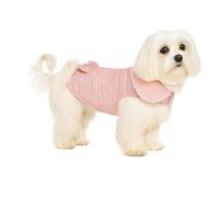 Flamingo Abrigo de Perro Guzzi Rosa - Tamaño 25cm (A: 25 cm, B: 30-34 cm, C: 39-43 cm) - Ideal para Chihuahua, Yorkshire Terrier, Pinscher Miniatura, Maltés y Papillon