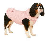 Abrigo Perro - Guzzi Rosa - A:35cm - Poliéster - Lavable a 30°C - Forro Polar Suave - Impermeable - con Lazo Decorativo - Flamingo