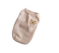 Abrigo Perro PequeñO Ropa de Verano for Perros, Chaleco con Estampado Oso, Ropa for, Jersey Fino for Mascotas, Cachorro, Perro pequeño, Tejido Transpirable(White Pink,S)