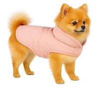 Abrigo Perro - Tosca Rosa - A:25cm - Poliéster - Lavable a 30°C - Impermeable - Cuello Alto - Flamingo