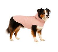 Abrigo Perro - Tosca Rosa - A:55cm - Poliéster - Lavable a 30°C - Impermeable - Cuello Alto - Flamingo