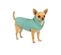 Abrigo Perro - Tosca Verde Menta - A:20cm - Poliéster - Lavable a 30°C - Impermeable - Cuello Alto - Flamingo