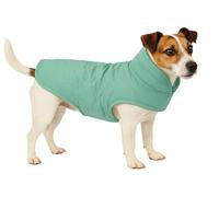 Abrigo Perro - Tosca Verde Menta - A:35cm - Poliéster - Lavable a 30°C - Impermeable - Cuello Alto - Flamingo