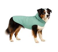Abrigo Perro - Tosca Verde Menta - A:55cm - Poliéster - Lavable a 30°C - Impermeable - Cuello Alto - Flamingo