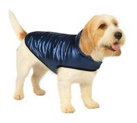 Abrigo Perro - Wasa Azul Oscuro - Poliéster - Forro Polar cálido - Impermeable - Cierre con Velcro - Cómodo