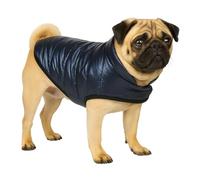 Abrigo Perro - Wasa Azul Oscuro - Poliéster - Impermeable - Forro Polar cálido - con Cuello Alto - Estilo Deportivo