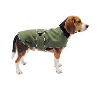 Abrigo Personalizado para Perros de Lana Hervida - Ropa de Invierno Ultraligera con el Nombre de tu Mascota - Incluye Cepillo Quitabarro - Modelo 3, M-Teckel/Jack Russell