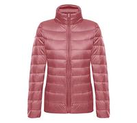 Abrigo Plumas Ultralight Mujer Plumiferos Ligeros Mujer Abrigos Plumon Acolchado Chaqueta Plumifero Ligero Corto Señora Ultraligero Chaquetas Invierno Cazadoras Chaquetones Tallas Grandes Rosa 2XL