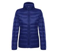 Abrigo Plumas Ultralight Mujer Plumiferos Ligeros Mujer Abrigos Plumon Acolchado Chaqueta Plumifero Ligero Corto Señora Ultraligero Chaquetas Invierno Cazadoras Chaquetones Tallas Grandes Armada S