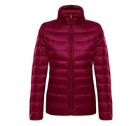 Abrigo Plumas Ultralight Mujer Plumiferos Ligeros Mujer Abrigos Plumon Acolchado Chaqueta Plumifero Ligero Corto Señora Ultraligero Chaquetas Invierno Cazadoras Chaquetones Tallas Grandes Rojo 2XL