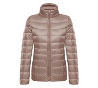 Abrigo Plumas Ultralight Mujer Plumiferos Ligeros Mujer Abrigos Plumon Acolchado Chaqueta Plumifero Ligero Corto Señora Ultraligero Chaquetas Invierno Cazadoras Chaquetones Tallas Grandes Caqui 3XL