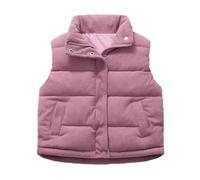 Abrigo sin mangas niño bebé chaqueta de plumón niño niña cálido invierno chaquetas acolchadas chaqueta abrigos ligero a prueba de viento acolchado ropa al aire libre con cremallera para 11-12 años