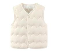 Abrigo sin mangas niño bebé chaqueta de plumón niño niña cálido invierno parka acolchado pluvet outwear lindo a prueba de viento acolchado ropa exterior con cremallera para 4-5 años