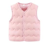 Abrigo sin mangas niño bebé chaqueta de plumón niño niña cálido invierno parka acolchado pluvet outwear lindo a prueba de viento acolchado ropa exterior con cremallera para 4-5 años