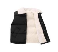 Abrigo sin mangas niño bebé chaqueta de plumón niño niña invierno cálido chaquetas acolchadas abrigos lindo impermeable acolchado ropa de nieve con cremallera para 3-4 años