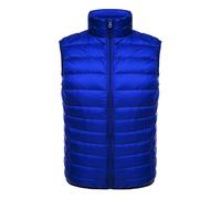 Abrigo Termico Hombre Chaqueta Larga Invierno Sin Mangas Cazadora Hombre Chaleco Trabajo Casual Ultraligero Acolchado Frío Extremo Inverno Jackets for Men Azul Real XL