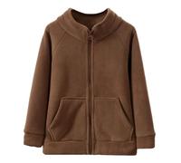 Abrigo y chaqueta para niño, chaqueta cálida de forro polar con capucha para niños, perfecta para el día a día y excursiones de ocio, acogedora y suave, ideal para uniformes escolares, adecuada para
