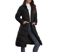 Abrigos acolchados para mujer, chaquetas acolchadas con cremallera, abrigo grueso y largo acolchado con capucha, chaqueta de plumón de manga larga para mujer, impermeable, cálida, sudaderas con