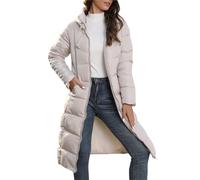 Abrigos acolchados para mujer, chaquetas acolchadas con cremallera, abrigo grueso y largo acolchado con capucha, chaqueta de plumón de manga larga para mujer, impermeable, cálida, sudaderas con