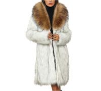 Abrigos de invierno de piel sintética para mujer, chaqueta gruesa y cálida, parka peluda de lujo, casual, holgada, mullida, elegante, afelpada, resistente al viento, abrigos térmicos de sherpa con