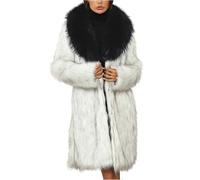Abrigos de invierno de piel sintética para mujer, chaqueta gruesa y cálida, parka peluda de lujo, casual, holgada, mullida, elegante, afelpada, resistente al viento, abrigos térmicos de sherpa con
