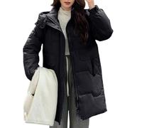 Abrigos de Invierno para Mujer Elegantes, Corta Mangas Softshell Outlet Jersey Acolchada Chaquetas de Plumas, Senhora Parkas, Ligera Casaco Ski Anoraks Cazadora Cuero Mujer, L