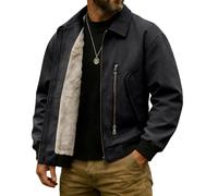 Abrigos Para Hombre Economicos Invierno Impermeables Roja Doble Pelo Chupas Tejano Sintetica Heavy Capas Barato Guateado Chicos Men Print Fibra Streetwear Outfits Peludas Sus
