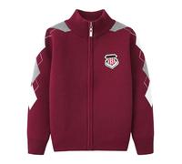 Abrigos y Chaquetas de Invierno para niños con Cardigans Gruesos de Manga Larga en Punto para Uso Diario Casual (Brick Red, 4-5 Years)